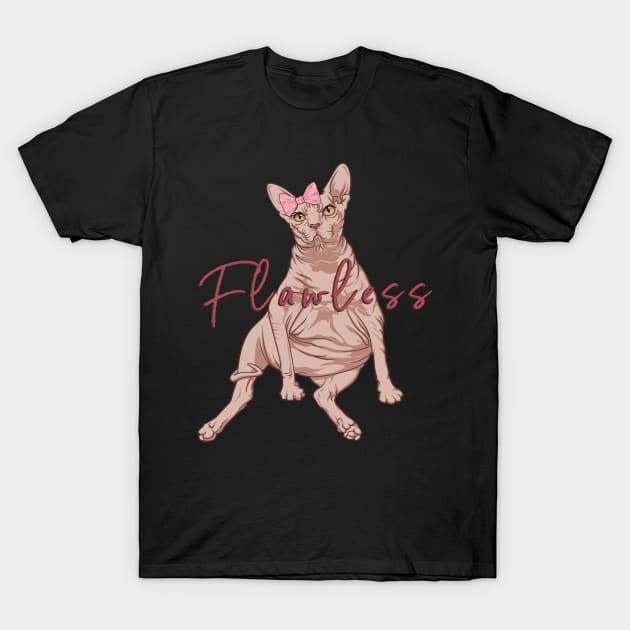 Flawless Sphynx Cat T-Shirt by Toodles & Jay